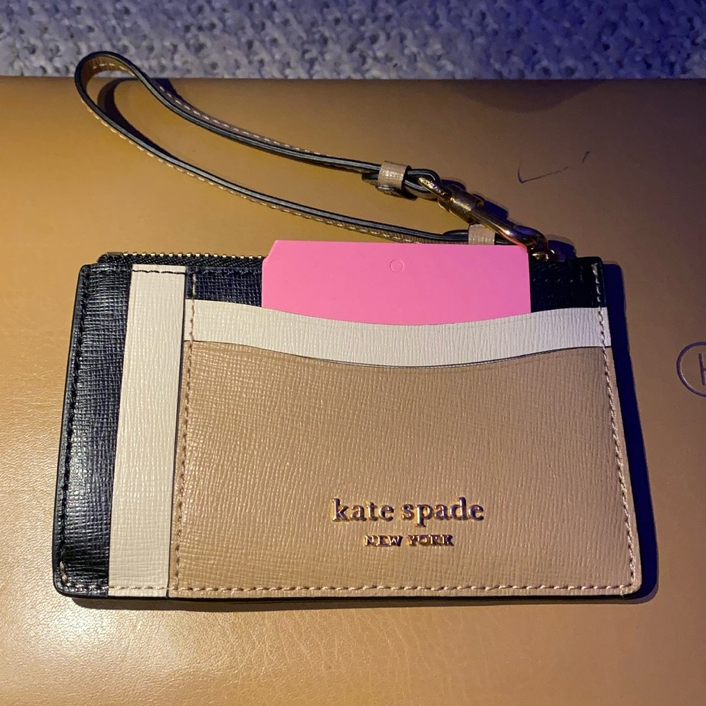 Kara Spade brand new with tag keychain/wristlet card holder